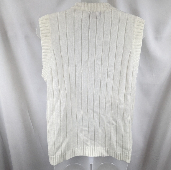 Bonnie Lee Vintage Button Down Sweater Vest Sz 42 (L) - Picture 6 of 9